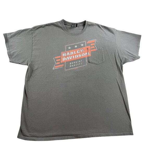 Harley Davidson Shirt  Mens 2XL Gray Pikes Peak Colorado Springs Soaring Eagle - Picture 2 of 9